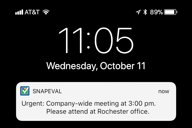 Push Notification Messages Push Notification Messages