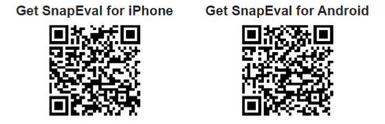 QR Codes for SnapEval Apps