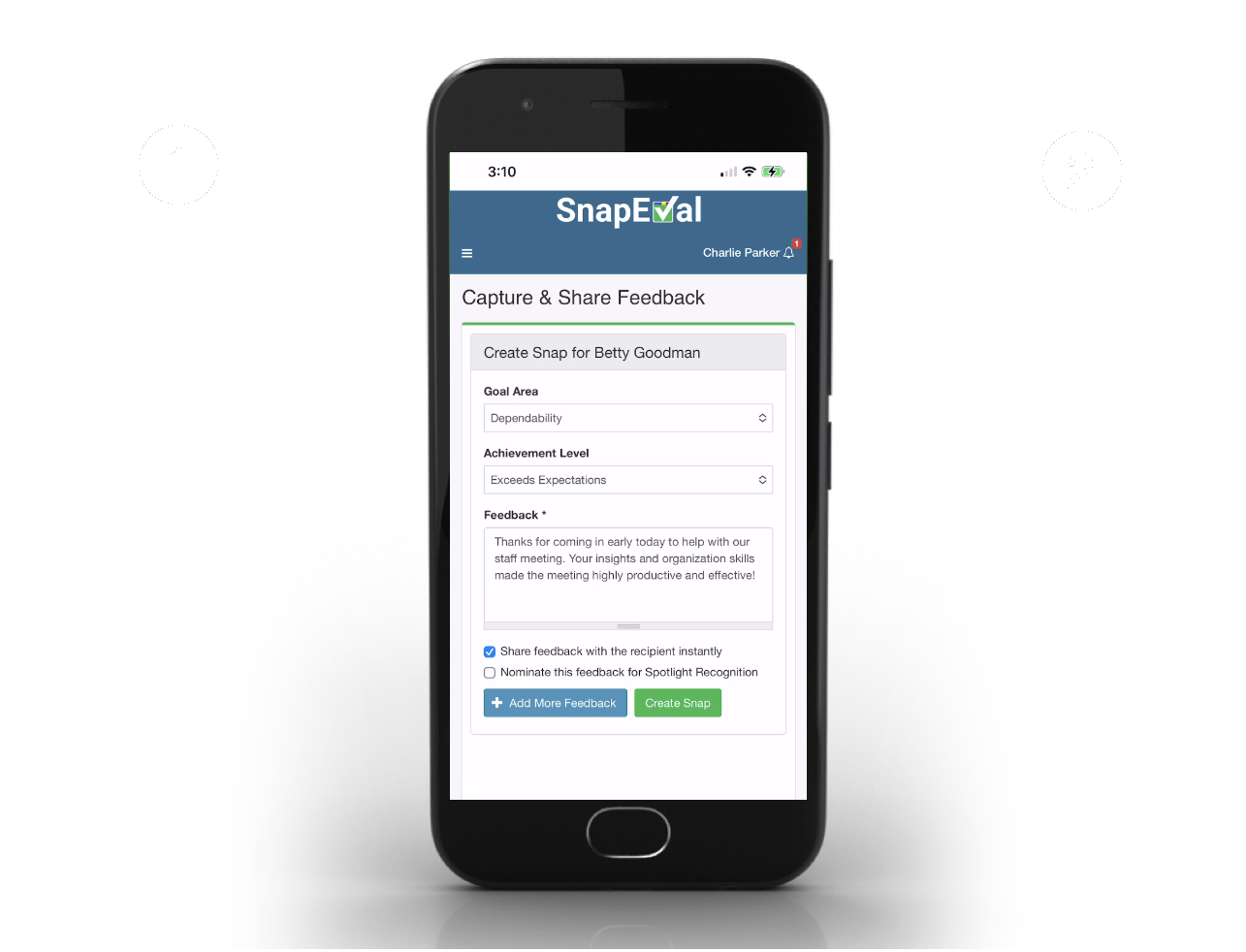 SnapEval Continuous Performance Management for HR Administrators